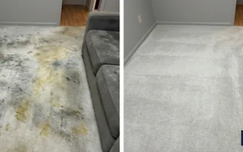 Before and after rental move-in carpet cleaning — Anapra neighborhood, Sunland Park NM 88063