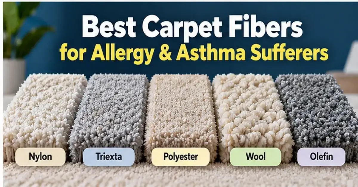 Best carpet fibers for allergy and asthma sufferers: nylon, triexta, polyester, wool, olefin