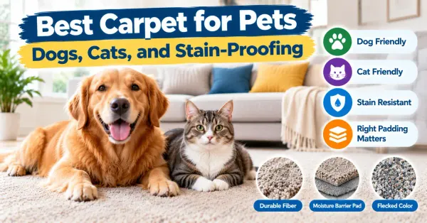Best Carpet for Pets: Dogs, Cats, and Stain-Proofing
