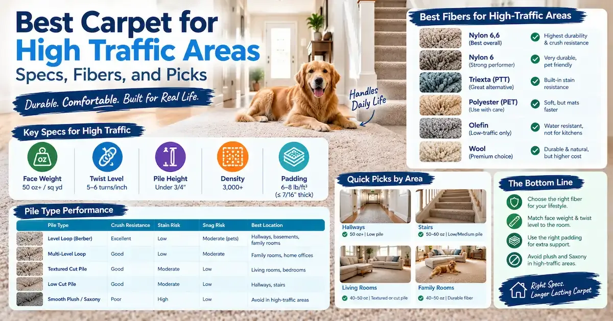 Best carpet for high traffic areas
