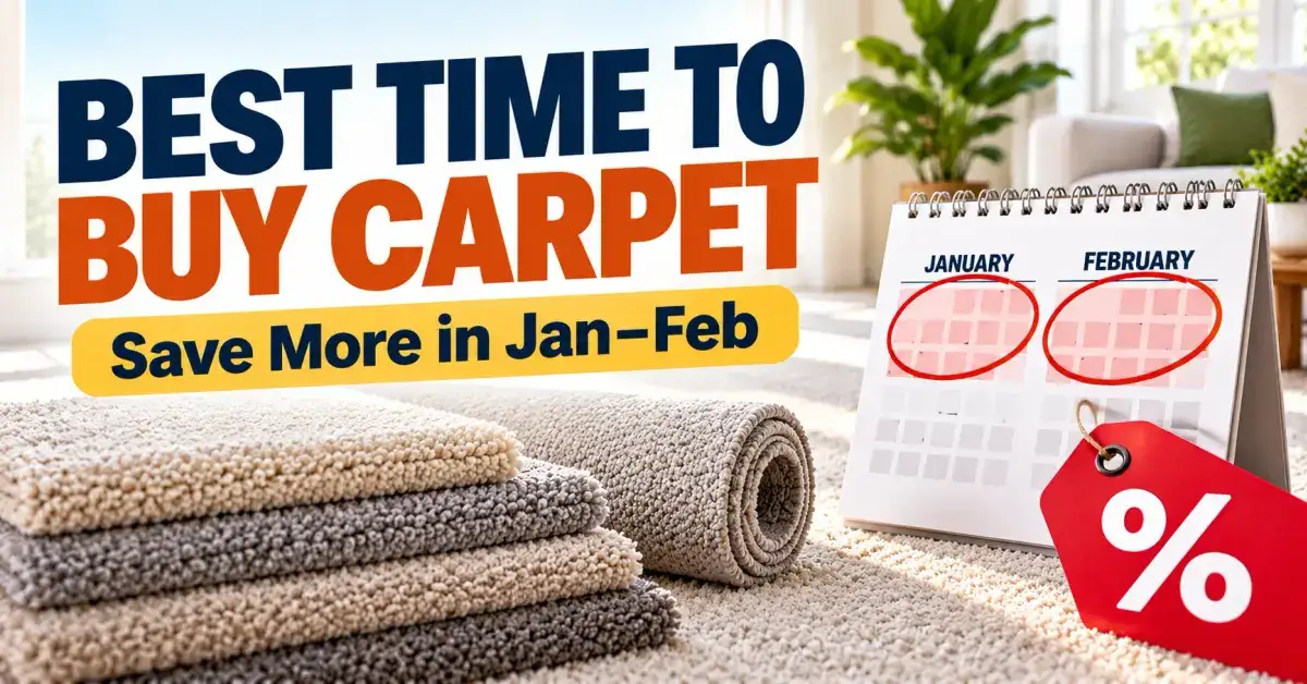 Best time to buy carpet for the lowest price
