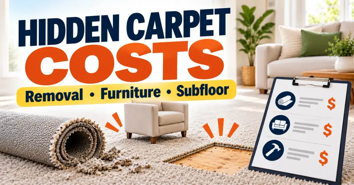 Hidden carpet costs to budget for