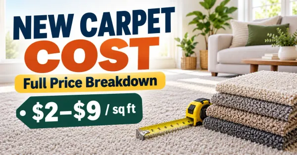 How Much Does New Carpet Cost? Full Price Breakdown