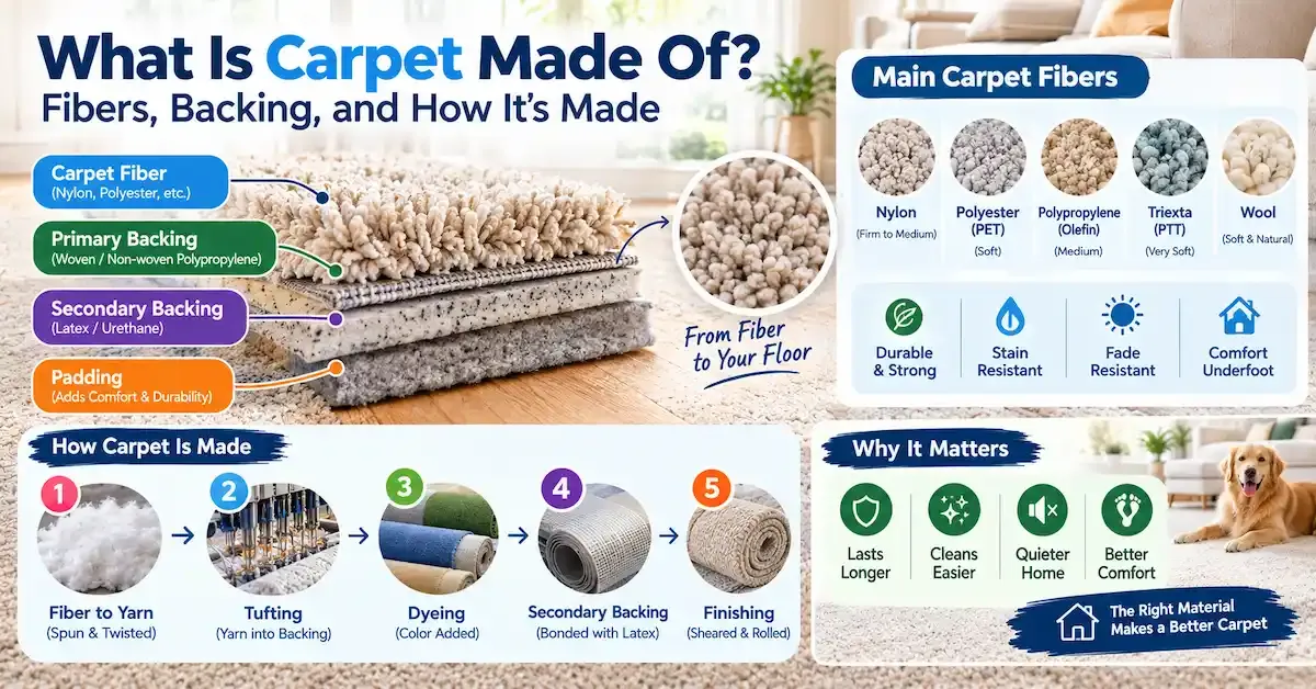 What is carpet made of