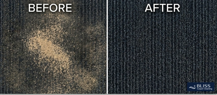 Before and after commercial carpet cleaning tourist foot traffic Old Mesilla Plaza Mesilla NM