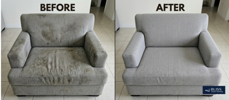 Before and after commercial waiting room chair upholstery cleaning Telshor Boulevard Las Cruces NM