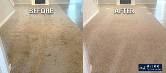 Before and after rental property carpet cleaning three units property manager Sunland Park NM