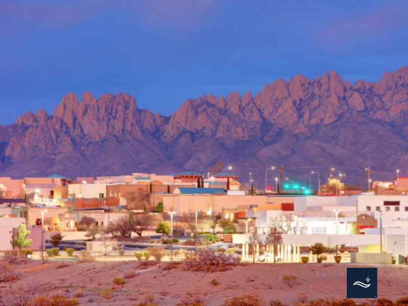 Chihuahuan Desert fine dust blowing into Las Cruces NM commercial buildings