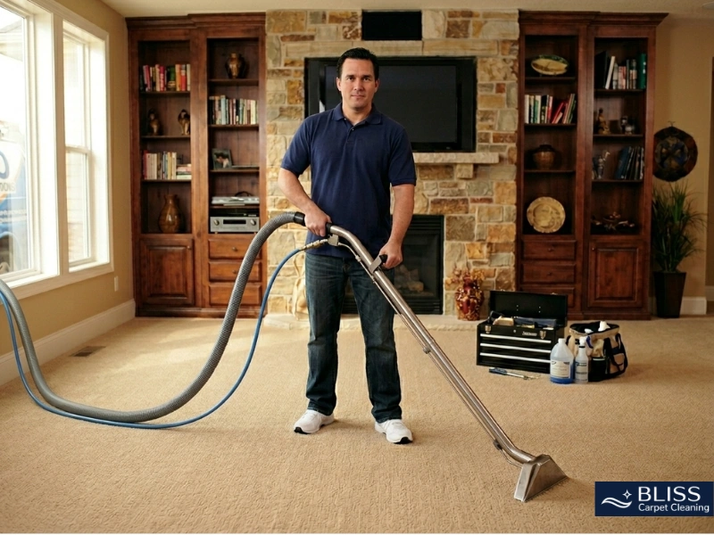 Professional carpet repair team Las Cruces NM satisfied results