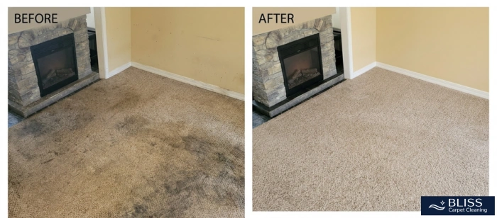 Before and after desert dust pecan pollen carpet cleaning Cristo Rey Street Dona Ana NM