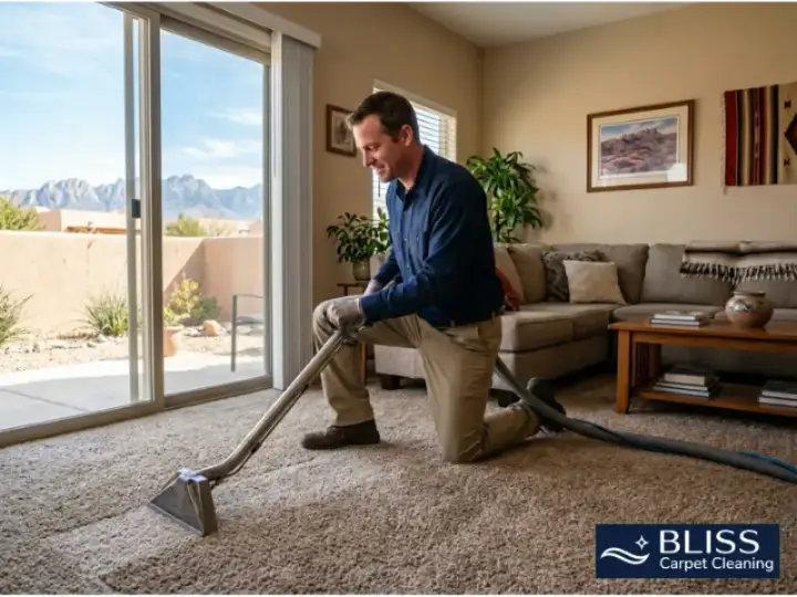 technician-cleaning-carpet-in-las-cruces-home