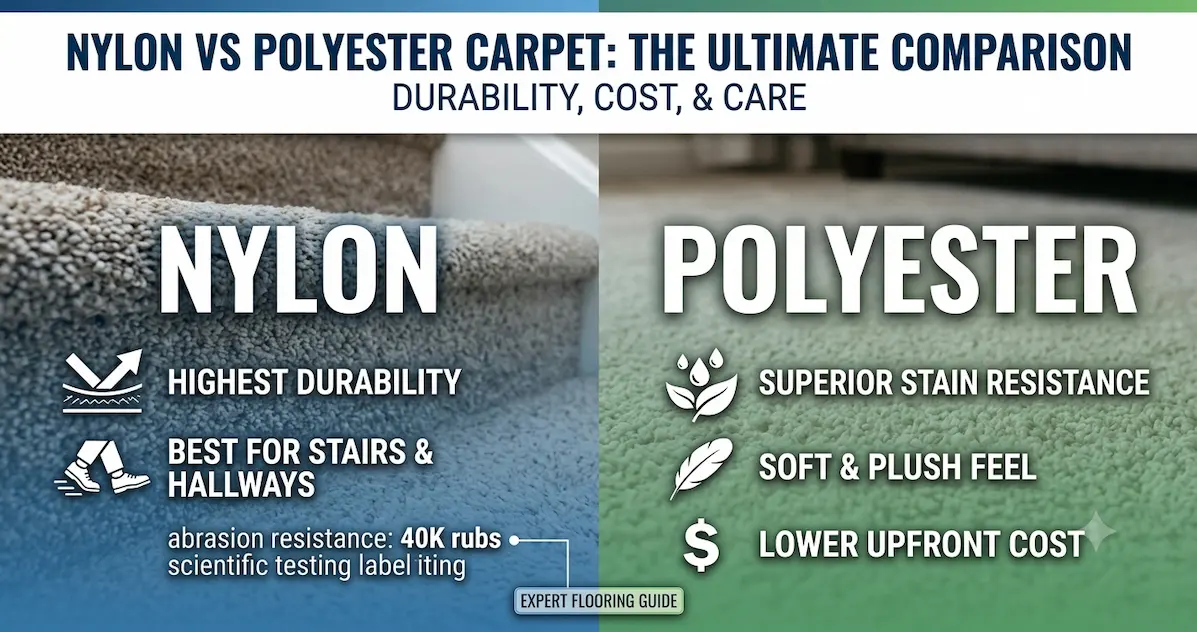 Nylon vs Polyester Carpet: Durability, Cost, and Care 1 nylon vs polyester carpet